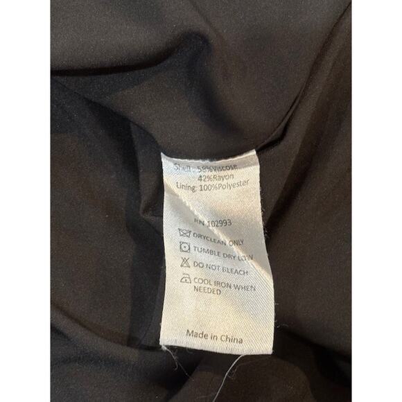 Peter Som Blue and Green Floral Print ¾ Sleeve Midi Dress – Like New – Size 6 - Picture 8 of 8